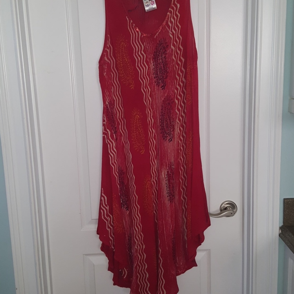 Beach coverup or lounge type dress OS